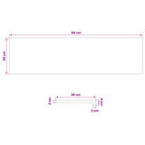 Window Sills 2 pcs Light Brown 110 x 30 x 2 cm Solid Beech Wood 42048195