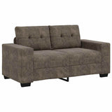 Sofa 2 pcs Dark Grey Fabric 3324720