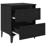 Bedside Cabinet 2 pcs Black oak 40 x 35 x 50 cm Engineered wood 871923