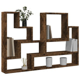 Wall Shelf Smoked Oak 96x12x64 cm Engineered Wood 840804