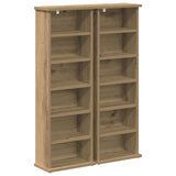 CD Cabinet 2 pcs Artisan Oak 32 x 17 x 92 cm Engineered Wood 8012761