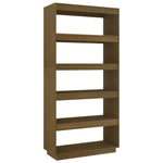 Book Cabinet/Room Divider Honey Brown 80x35x167 cm Solid Pinewood 810897