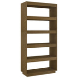Book Cabinet/Room Divider Honey Brown 80x35x167 cm Solid Pinewood 810897