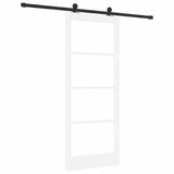 Sliding Door ORKDAL White and Black 83 x 202 cm 3332026