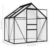 Greenhouse Anthracite Aluminium 2.47 m 312057