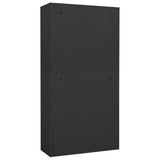 Office Cabinet Anthracite 90x40x180 cm Steel 336416