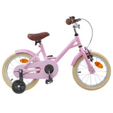 Kids Bike 16 Inches for 4-6 Years Old Light Pink 42009195