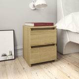 Bedside Cabinets 2 pcs Sonoma Oak 30x30x40 cm Engineered Wood 800520