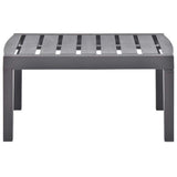 48816 Garden Table Mocha 78x55x38 cm Plastic