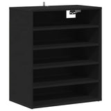 Shoe Cabinet Black 60x35x70 cm Engineered Wood 808937