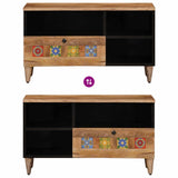 TV Cabinet with Drawer Natural 80 x 33 x 46 cm Solid Mango Wood 4018277