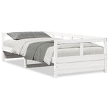 Daybed without Mattress White 90x200 cm Solid Wood Pine 854962