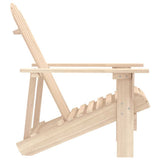 Garden Chair Natural Fir Solid Fir Wood Standard Ergonomic 315872