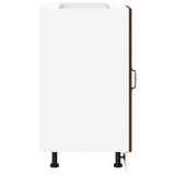 Kitchen Base Cabinet Kalmar Brown Oak Engineered Wood 854325