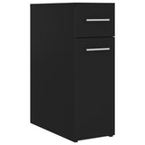 Apothecary Cabinet Black Engineered wood Medium 804212