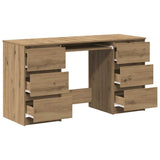 Writing Desk Artisan Oak 140x50x77 cm Engineered Wood 855961