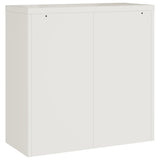 File Cabinet White 90x40x90 cm Steel 339728