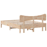 Bed Frame without Mattress 120x200 cm Solid Wood Pine 3328235