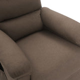 Massage Chair Taupe Fabric 342359
