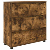 Storage Cabinet Smoked Oak 80 x 31 x 81 cm Engineered Wood 888852