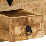 Coffee Table Solid Mango Wood 80x40x35 cm 247327