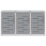 Wheelie Bin Storage Stainless Steel Grey 3422244