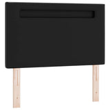LED Headboard Black 90 cm Faux Leather 42007293