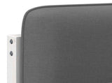 Upholstered Headboard White and Light Grey 180 cm 880112