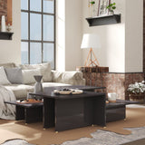 Coffee Tables 2 pcs High Gloss Grey 111.5x50x33 cm Engineered Wood 805578