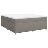 Box Spring Bed with Mattress Taupe 180x200 cm Fabric 3285398