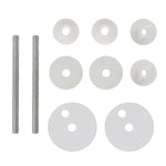 ZNTS Toilet Seats with Lids 2 pcs MDF Porcelain 275917