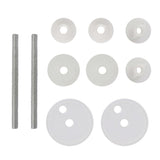 ZNTS Toilet Seats with Lids 2 pcs MDF Porcelain 275917