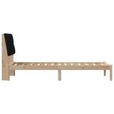 Bed Frame with Upholstered Headboard Brown 80 x 200 cm 878851