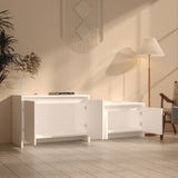 TV Cabinet White 146.5x35x50 cm Engineered Wood 809809