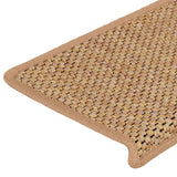 ZNTS Stair Mats Self-adhesive Sisal-Look 30 pcs 65x21x4 cm Orange 3365889