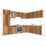 14 Piece Kitchen Cabinet Set Lucca Old Wood Engineered Wood 3314989