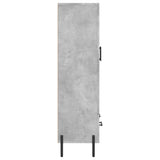 Highboard Concrete Grey 69.5x31x115 cm Engineered Wood 828312