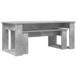 Coffee Table Set 2 pcs Concrete Grey Engineered Wood 8000135