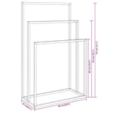 Freestanding Towel Rack Gold 48x24x79 cm Iron 343092