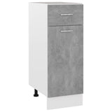 Drawer Bottom Cabinet Lyon Concrete Grey 30x46x81.5 cm Engineered Wood 801208