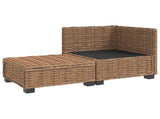 2 pcs Rattan Lounge Set with Cushions GENDT Natural Rattan 42034403