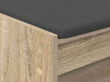 Hall Bench with Cushion with Shelf Sonoma Oak 83 x 38 x 45 cm 891578