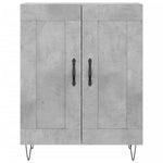 Highboard Concrete Grey 69.5x34x180 cm Engineered Wood 3189953