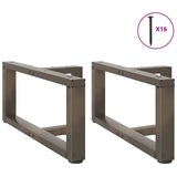 Coffee Table Legs T-Shaped 2 pcs Black 70x25x cm Steel 4013019