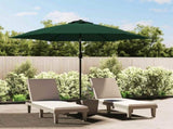Garden Parasol Green 3m Steel Pole 40769