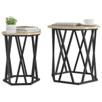 ZNTS Side Tables 2 pcs Sonoma Oak Engineered Wood 868262