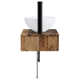 Wall-Mounted Wash Basin Old Wood 40 x 35 x 39 cm 890176