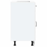 Kitchen Base Cabinet Kalmar White Engineered Wood 853487