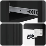 Wall-Mounted Side Table Wall-mounted Black 87.5 x 34.5 x 17 cm 897986