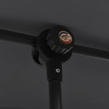 Garden Parasol with Aluminium Pole 180x110 cm Black 47334
